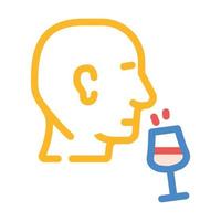 smell aromatic wine color icon vector illustration