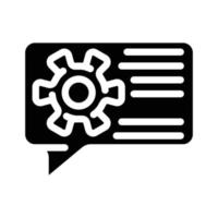 advice and dialogue business consultant with client glyph icon vector illustration