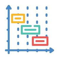 time intervals erp color icon vector illustration