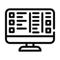 crm crew resource management line icon vector illustration