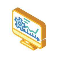 software erp isometric icon vector illustration