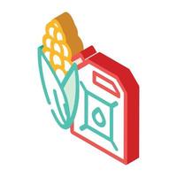 biofuels natural isometric icon vector illustration