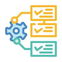 system monitoring color icon vector illustration