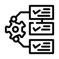 system monitoring line icon vector illustration