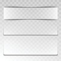 Divider Shadow Of Button Or Banner Set Vector