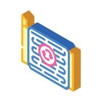 cooling radiator car part isometric icon vector illustration