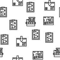 exportar e importar transporte vector patrón sin costuras