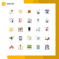 Universal Icon Symbols Group of 25 Modern Flat Colors of web protection building antivirus fashion Editable Vector Design Elements