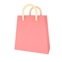 sac de courses. achats en ligne rendu 3d. png