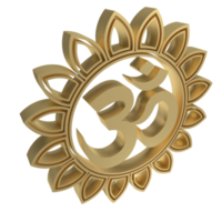 das goldene Ohm-Hindu-Symbol png-Bild png