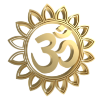 o ouro ohm símbolo hindu png imagem