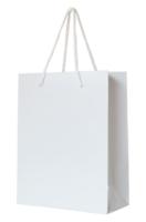 saco de papel branco isolado com traçado de recorte para maquete png