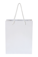 sac en papier blanc isolé avec chemin de détourage pour maquette png