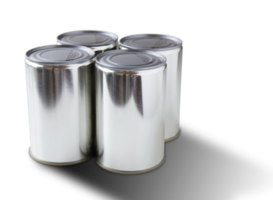 canned food isolated with clipping path for mockup png