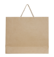 Brown paper bag isolated with clipping path for mockup png