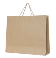 saco de papel marrom isolado com traçado de recorte para maquete png