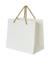 paper shopping bag isolated with clipping path for mockup png