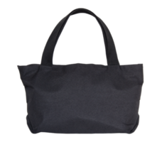 black cotton bag isolated with clipping path for mockup png