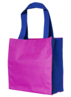 pink cotton bag isolated with clipping path for mockup png