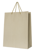 bolsa de papel marrón aislada con trazado de recorte para maqueta png