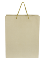 Brown paper bag isolated with clipping path for mockup png