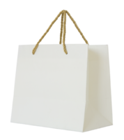 bolsa de compras de papel aislada con trazado de recorte para maqueta png