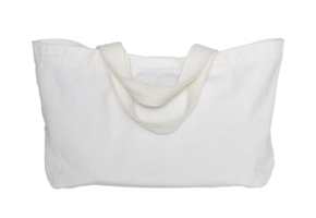 saco de tecido branco isolado com traçado de recorte para maquete png