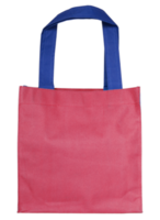 sac en coton rouge isolé avec chemin de détourage pour maquette png