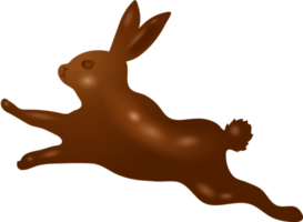 conejo de pascua de chocolate png