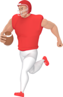 3d rendering sport characters american football players. png