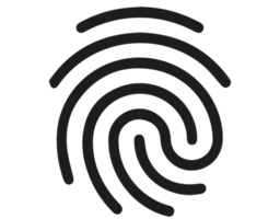 finger skriva ut symbol illustration på transparent bakgrund png