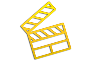 clapperboard ikon isolerat på transparent bakgrund png