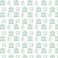 Background with safe and bank for financial structures. vector