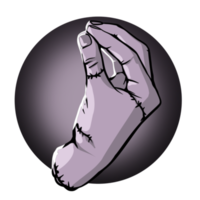 The character, which is simply an arm and wrist sewn together, is a sentient disembodied hand and a relative of Wednesday Addams png