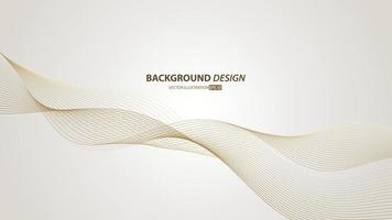 elegant gold gradient color background. with flowing line. vector