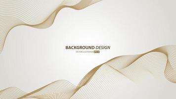 elegant gold gradient color background. with flowing line. vector