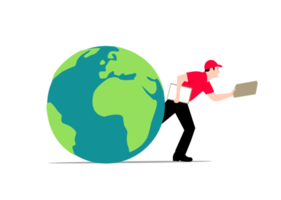 Global delivery service png