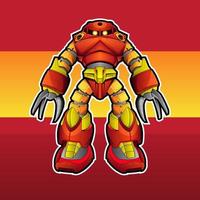 vector robot characters for kids Electronic humanoid isolated robot without legs realistic icon.Vector automation character with flexible arms, artificial intelligence bot