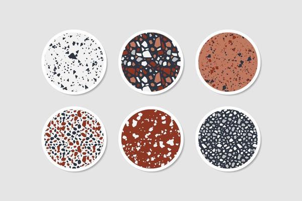 Social media highlight story cover. Terrazzo abstract design