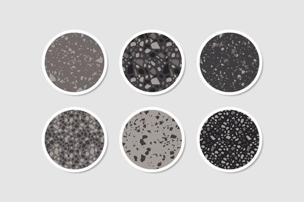 Social media highlight story cover. Terrazzo abstract design