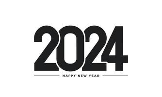 2024 Happy New Year Background Design. vector