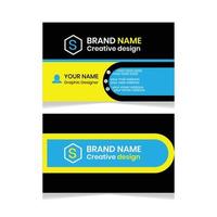 Business card design vector template clean beautiful