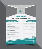 Corporate flyer template or new flyer design vector