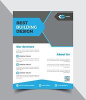 Corporate flyer template or new flyer design vector