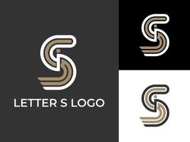 elementos de plantilla de diseño de icono de logotipo de letra s vector