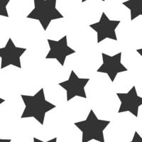 Stars icon in flat style. Shape vector illustration on white isolated background. Geometric emblem seamless pattern business concept.