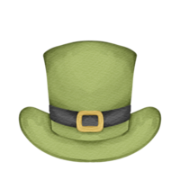 sombrero de acuarela día de san patricio png