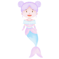 watercolor mermaid fairy tale png