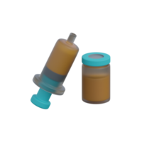 3d rendering of a medicine pet icon png