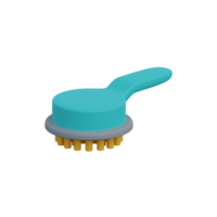 icono de mascota de cepillo 3d png